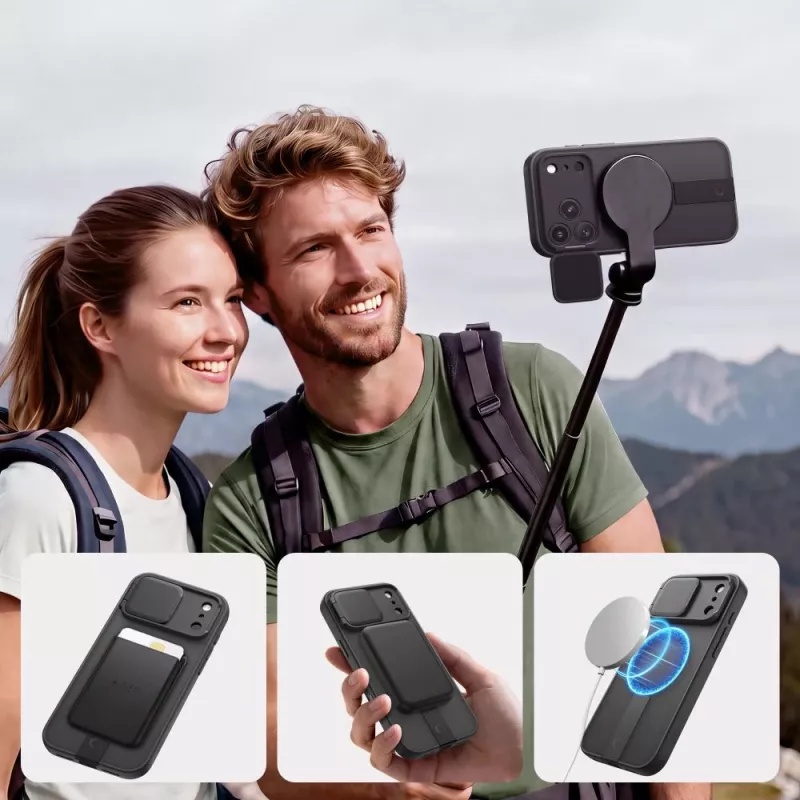 TECH-PROTECT KEVLAR AURA θήκη iPhone 17 Pro / 18 Pro ματ μαύρο