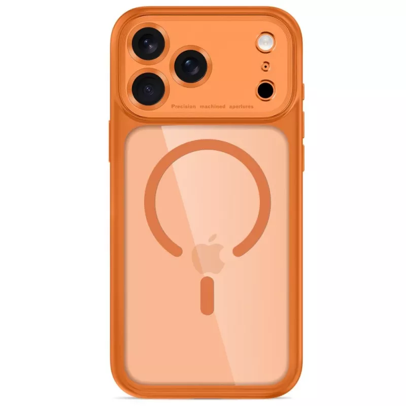 Tech-Protect MagPeak MagSafe CC θήκη για iPhone 17 Pro Max / 18 Pro Max - Cosmic Orange/διάφανο
