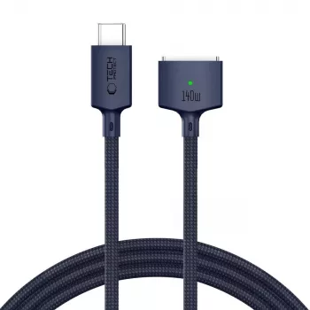 TECH-PROTECT MMC01 Ultraboost μαγνητικό καλώδιο MacBook USB-C σε MagSafe 3 140W 300cm μπλε του μεσονυκτίου