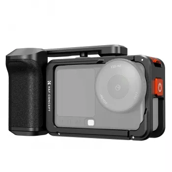 KF cage μπάρα με λαβή για κάμερα για DJI Osmo Action 6 / Action 5 / Action 4 / Action 3, κράμα αλουμινίου, μαύρο, KF12.0036