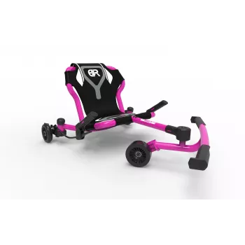 EzyRoller Drifter X ροζ drifting ride-on gokart για παιδιά 6-14 ετών, κίνηση ποδιών, ρυθμιζόμενο μήκος 73-107 cm, max. 70 kg, χειρόφρενο, τροχοί PU