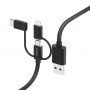 Hama 00201536, 1,5 m, USB A, USB C, USB 2.0, 480 Mbit/s, Μαύρο