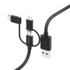 Hama 00201536, 1,5 m, USB A, USB C, USB 2.0, 480 Mbit/s, Μαύρο