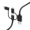 Hama 00201536, 1,5 m, USB A, USB C, USB 2.0, 480 Mbit/s, Μαύρο