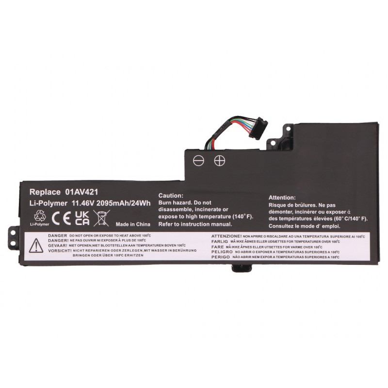 2-power Κύρια συσκευασία μπαταρίας Lenovo ThinkPad T470 - Μπαταρία - 2.095 mAh (2P-01AV419)
