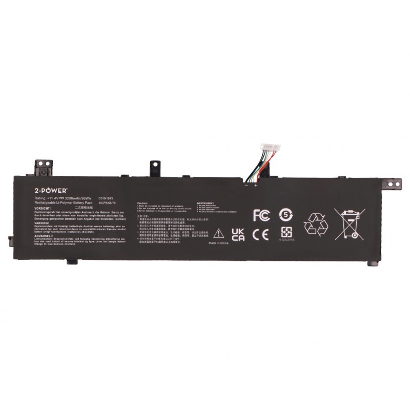 2-power Κύρια μπαταρία - Μπαταρία - 3.200 mAh (2P-0B200-03430000)