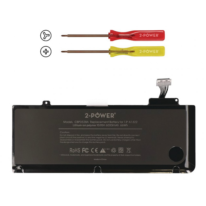2-power 2P-A1322 - Μπαταρία - Apple MacBook Pro 13 A1278 - Mid 2009 (EMC2326)