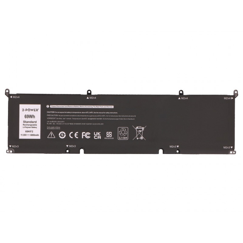 2-Power Κύρια μπαταρία Dell Precision 5550 - Μπαταρία - 69 mAh (2P-70N2F)
