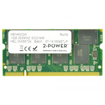 2-power 1GB PC2700 333MHz SODIMM - 1 GB - DDR (2P-A0743508)