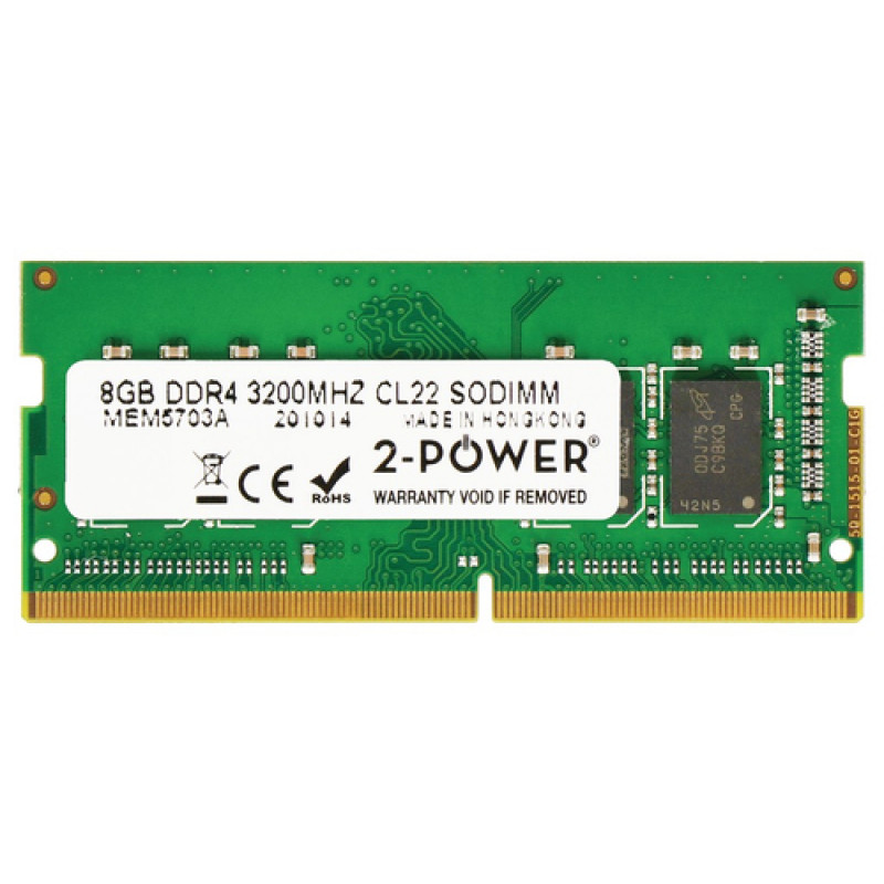 2-power 2P-AA937595 - 8 GB - 1 x 8 GB - DDR4 - 3200 MHz