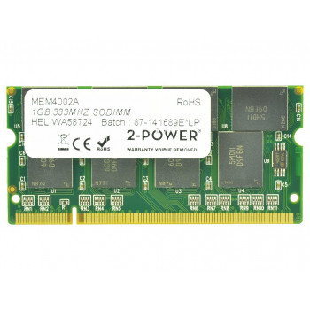 2-power 1GB PC2700 333MHz SODIMM - 1 GB - DDR (2P-A0743542)