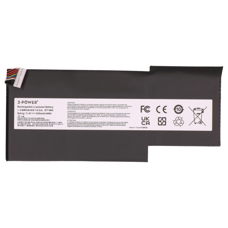 2-POWER Hauptakku-Pack MSI GS63VR - Μπαταρία - 49 mAh