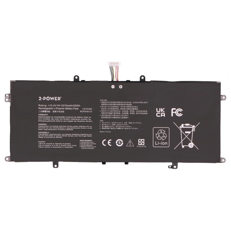 2-power Asus U4700J Κύρια μπαταρία - Μπαταρία - 49 mAh (2P-C41N1904)