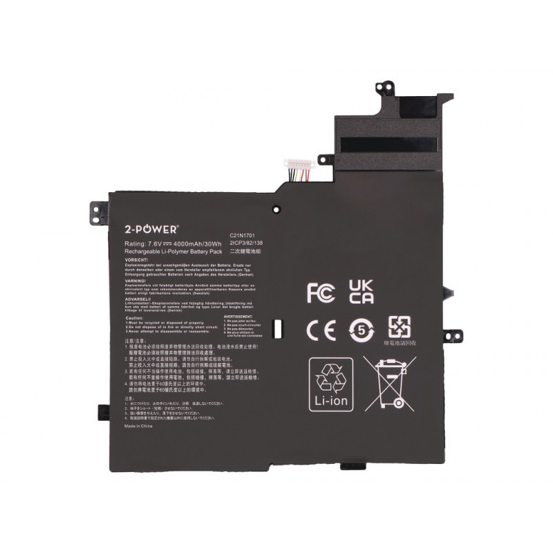 2-power Κύρια συσκευασία μπαταρίας Asus V406UA - Μπαταρία - 4.000 mAh (2P-C21N1701)
