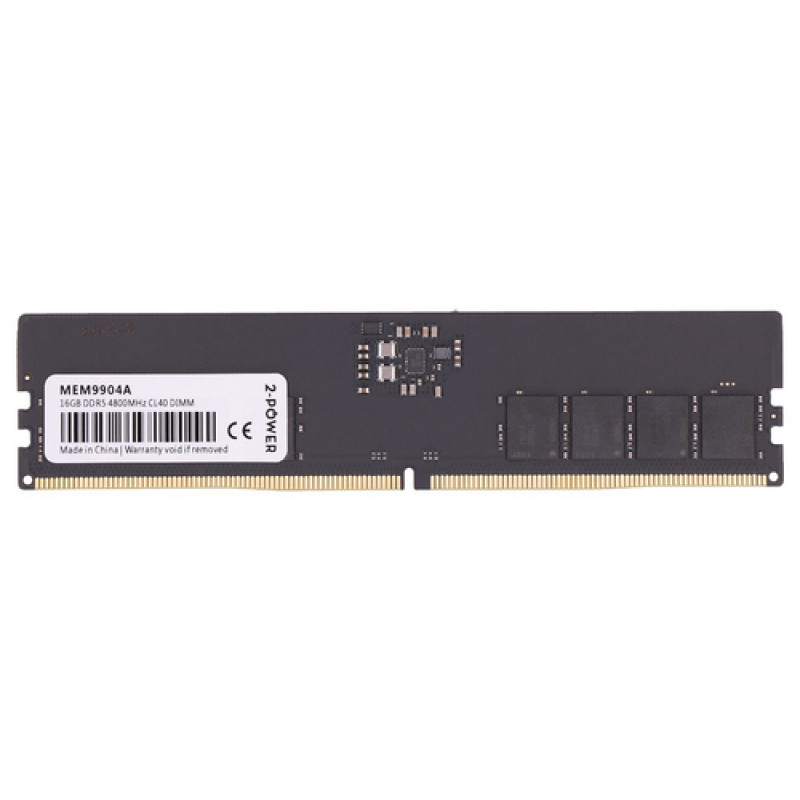 2-Power 16GB DDR5 4800MHz CL40 DIMM - 2 GB - DDR5 (2P-KCP548US8-16)