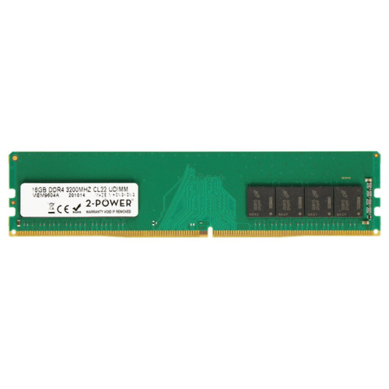 2-power 2P-KVR32N22S8/16 - 16 GB - 1 x 16 GB - DDR4 - 3200 MHz