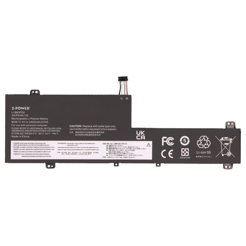 2-Power Κύρια μπαταρία-πακέτο - Μπαταρία - 2.400 mAh (2P-L19L3PD6)