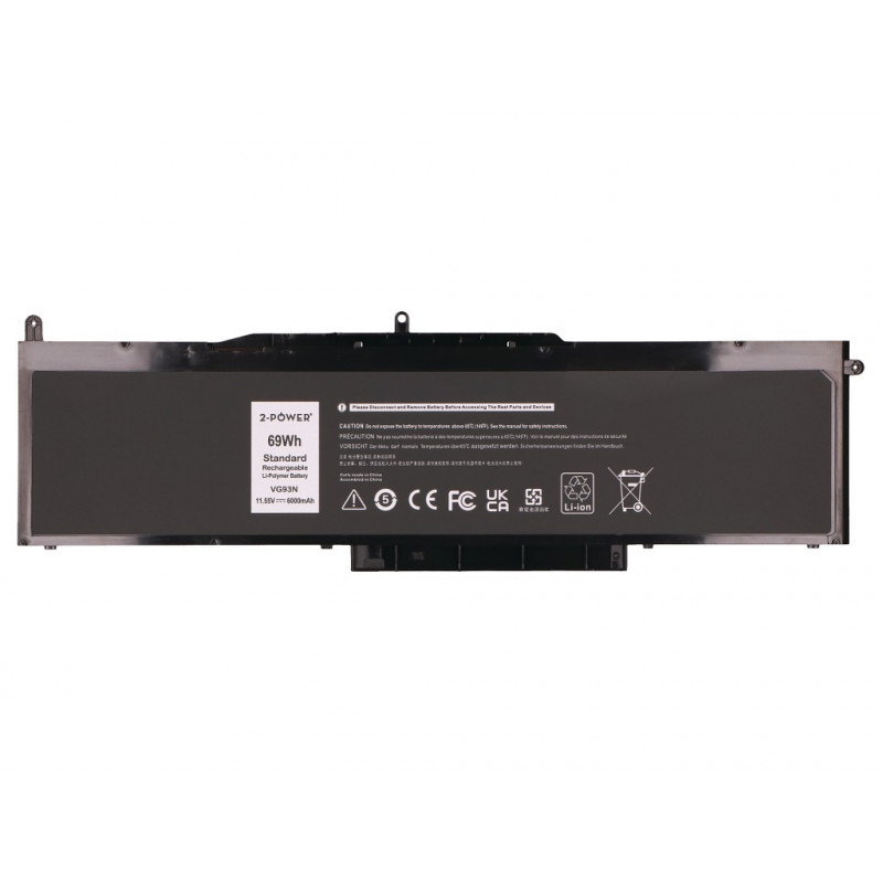 2-Power Κύρια μπαταρία Dell Precision 3520 - Μπαταρία - 69 mAh (2P-NY5PG)