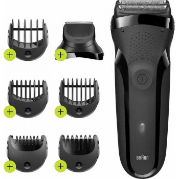 Braun Ξυριστική μηχανή | 300BT Series 3 | Διάρκεια λειτουργίας (μέγ.) 30 λεπ. | NiMH | Μαύρο