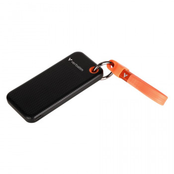 Verbatim 32435 Pocket SSD, 128 GB, USB Type-C, USB 3.2 Gen 2, 1000 MB/s, μαύρο/πορτοκαλί