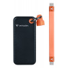 Verbatim 32418 Pocket SSD, 256 GB, USB Type-C, USB 3.2 Gen 2, 1000 MB/s, Μαύρο/Πορτοκαλί