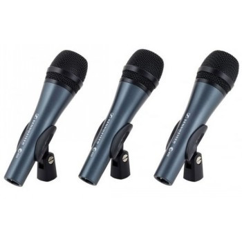 SENNHEISER 3ER-PACK E835, ΣΕΤ ΜΙΚΡΟΦΩΝΩΝ ΜΕ 3X E835, ΜΙΚΡΟΦΩΝΟ ΤΡΑΓΟΥΔΙΟΥ, ΔΥΝΑΜΙΚΟ, ΚΑΡΔΙΟΕΙΔΕΣ, ΜΕ ΒΑΣΕΙΣ ΜΙΚΡΟΦΩΝΟΥ ΚΑΙ ΘΗΚΕΣ