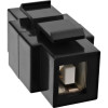 InLine USB 2.0 Snap-In ένθετο - USB A υποδοχή θηλυκή/ B υποδοχή θηλυκή - μαύρο κουτί