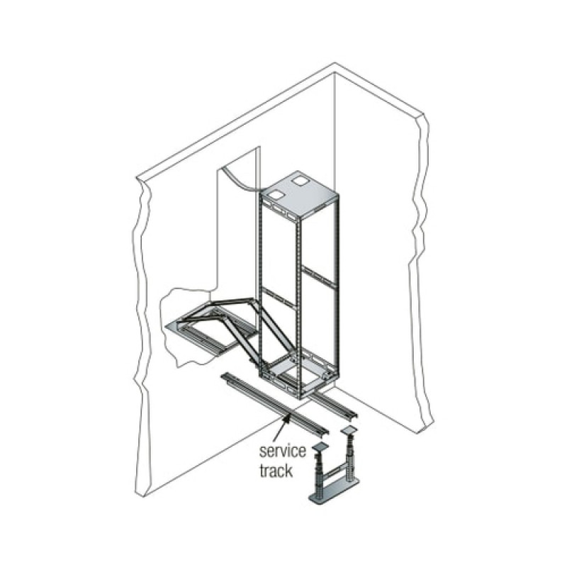 Vaddio Middle Atlantic TRACKL - Σετ οριζοντίωσης ράγας rack