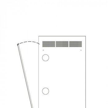 Middle Atlantic Products Middle Atlantic WR Series WR-RAP-24 - Πάνελ rack - πίσω - Μαύρο - 24U - 48,3 cm (19 inch)