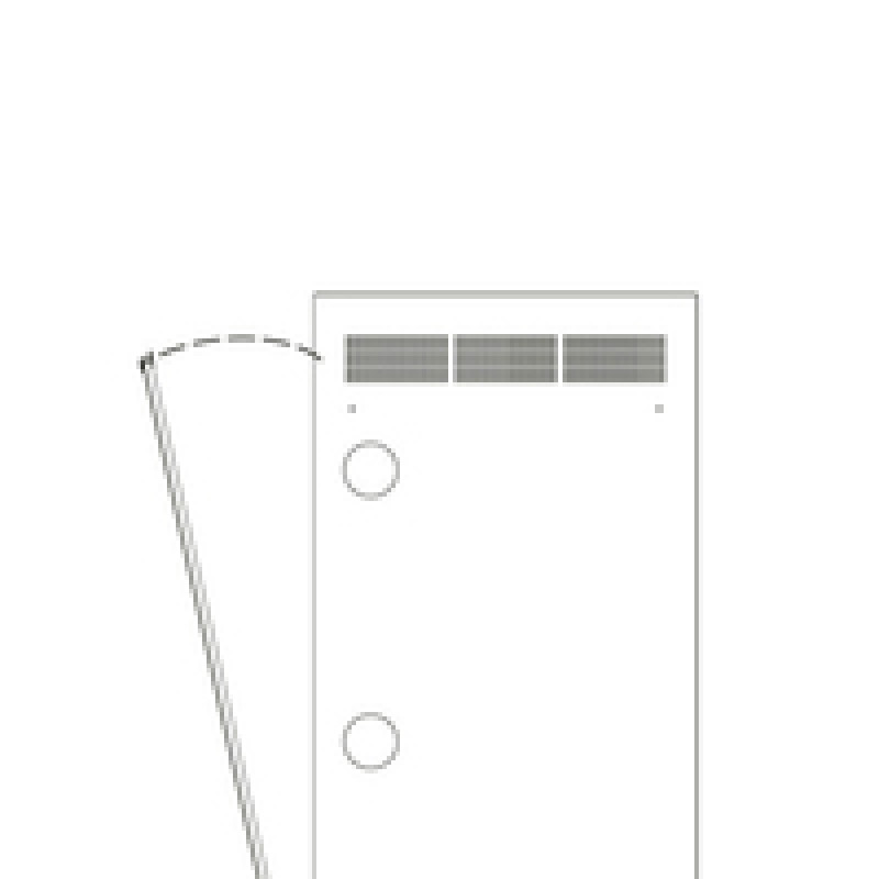 Middle Atlantic Products Middle Atlantic WR Series WR-RAP-24 - Πάνελ rack - πίσω - Μαύρο - 24U - 48,3 cm (19 inch)