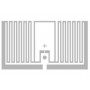 Zebra πολυπροπυλένιο (PP) - ματ - 25 x 15 mm 4000 ετικέτα(-ες) (1 ρολό)