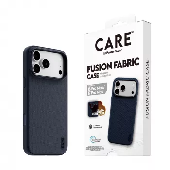 CARE by PanzerGlass Fusion Fabric Θήκη Μπλε με MagSafe για iPhone 17 Pro Max