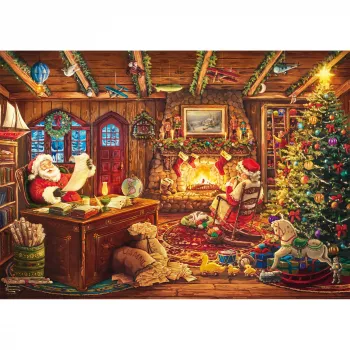 Schmidt Spiele Thomas Kinkade Studios: Santa Checks the Wishlist Παζλ 1000 τεμαχίων