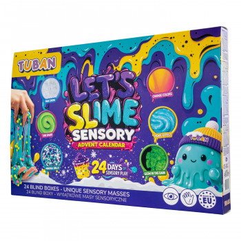 TUBAN Σετ ημερολογίου Advent - Let's Slime | 24 ημέρες DIY παρασκευή Slime