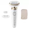 Braun Silk-épil 9 Flex SES9-011 3D Αποτριχωτική μηχανή, Ναυ & Στεγνό, Λευκό/Χρυσό