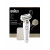 Braun Silk-épil 9 Flex SES9-011 3D Αποτριχωτική μηχανή, Ναυ & Στεγνό, Λευκό/Χρυσό