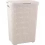 Curver Style 60L Καλάθι ρούχων με εφέ rattan σε Λευκό