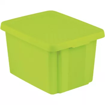 CURVER Essentials Κουτί αποθήκευσης 26L με καπάκι, Πράσινο, 44 x 34 x 27 cm