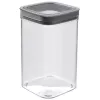CURVER Dry Cube Τετράγωνο δοχείο αποθήκευσης τροφίμων 1,8L Διάφανο με γκρι καπάκι, αεροστεγές και στεγανό
