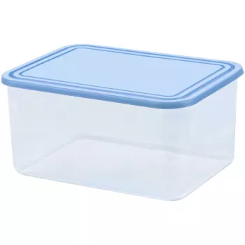 CURVER Smart To Go Ορθογώνιο δοχείο αποθήκευσης 4L διάφανο με μπλε καπάκι