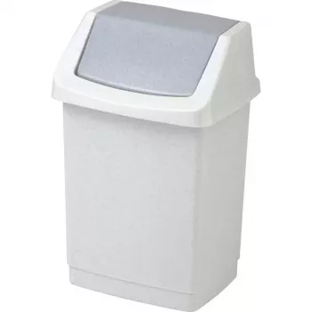 CURVER Click-it Κάδος απορριμμάτων με πεντάλ 50L, Γκρι, 38,5 x 33,5 x 63,5 cm