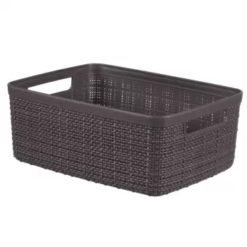 Curver Καλάθι Jute S 5L 27x20x11cm Σκούρο γκρι