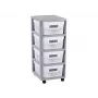 CURVER Infinity Ράφι με 4 θήκες 11L 30x36x69cm Γκρι/Λευκό