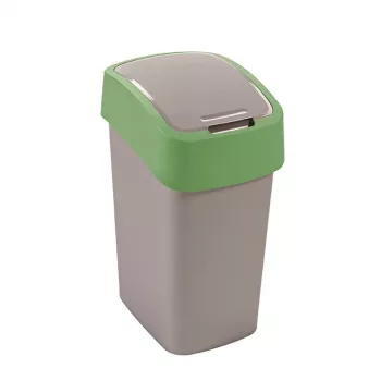 CURVER Flip Bin Κάδος απορριμμάτων 9L Ασημί/Πράσινο
