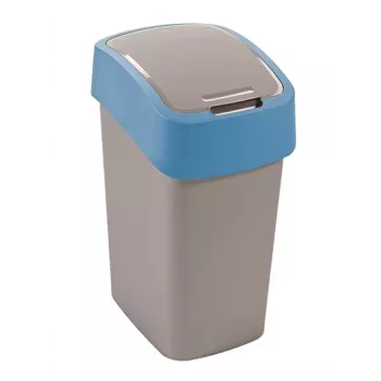 CURVER Flip Bin 9L Ασημί/Μπλε Κάδος απορριμμάτων
