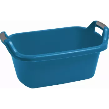 CURVER Οβάλ καλάθι απλύτων με λαβές 35L Μπλε - Δοχείο αποθήκευσης από ανακυκλωμένο πλαστικό