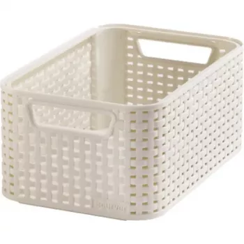 CURVER Style S Κουτί αποθήκευσης 28,5 x 19,4 x 13 cm Κρεμ εφέ rattan