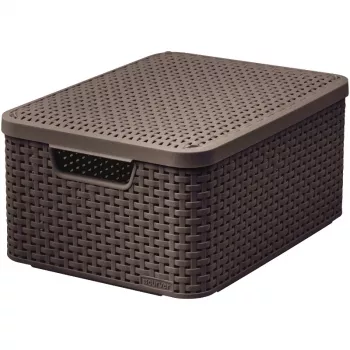 CURVER Style M Κουτί αποθήκευσης με καπάκι 39,3x29,3x18,7 cm Σκούρο καφέ