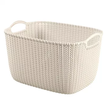 CURVER Καλάθι Knit L Ορθογώνιο 19L 40x30x23cm Λευκό