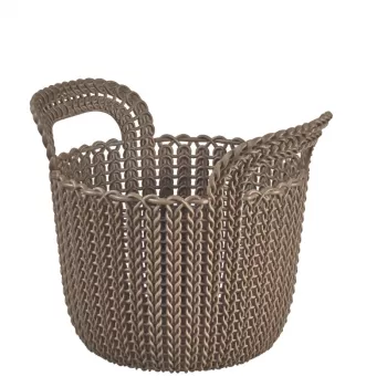 CURVER Καλάθι Knit XS Στρογγυλό 3L 23x19x19 cm Καφέ